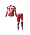 Löffler Funktionsunterwäsche-Set Racesuit WorldCup 25 (Langarmshirt und lange Hose) rot/weiss Herren