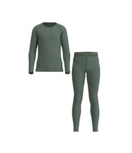 Löffler Funktionsunterwäsche-Set Long Transtex® Warm (Langarmshirt und lange Hose) pine grün Kinder