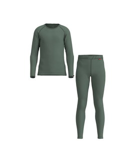Löffler Funktionsunterwäsche-Set Long Transtex® Warm (Langarmshirt und lange Hose) pine grün Kinder