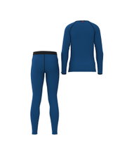 Löffler Funktionsunterwäsche-Set Long Transtex® Warm (Langarmshirt und lange Hose) blau Kinder