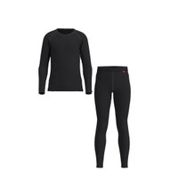 Löffler Funktionsunterwäsche-Set Long Transtex® Warm (Langarmshirt und lange Hose) schwarz Kinder