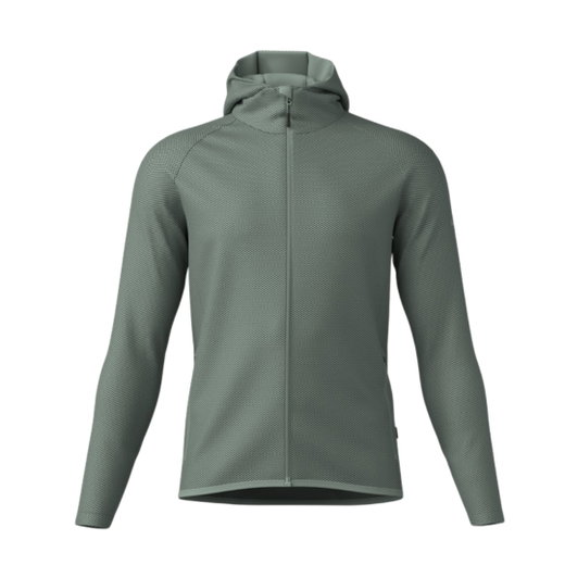 Kurtka z kapturem Löffler Hoody Transtex Cube (szybkoschnąca, oddychająca) zielona męska