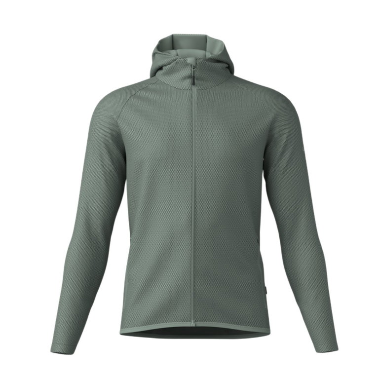 Löffler Hooded Jacket Hoody Transtex Cube (quick-drying, breathable) green men's