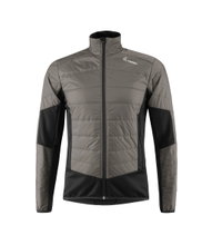 Löffler Hybrid Running Jacket Athletico PL60 (breathable, heat-insulating) grey/black men's