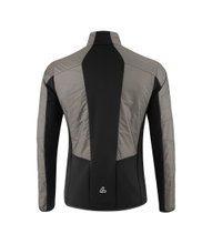 Löffler Hybrid Running Jacket Athletico PL60 (breathable, heat-insulating) grey/black men's