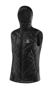 Löffler Isolationsweste PL60 mit Kapuze (winddicht, Primaloft® Gold Isolation) schwarz Herren