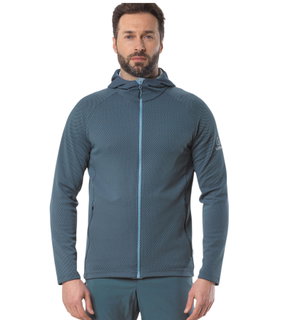 Löffler Kapuzenjacke Hoody Transtex Cube (schnelltrocknend, atmungsaktiv) petrolblau Herren