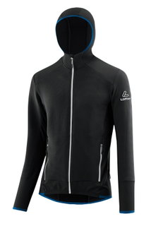 Löffler Kapuzenjacke Transtex Rib Hoody (wärmeisolierung, atmungsaktiv) schwarz/marineblau Herren