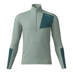 Löffler Langarmshirt CB Tech-Merino Midlayer (Half-Zip, wärmeisolierung) grün Herren