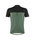Löffler Fahrrad-Shirt Bike Half-Zip Glow (Zip-Rückentasche, schnelltrocknend) pinegrün/schwarz Herren