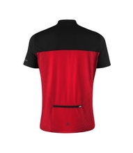 Löffler Fahrrad-Shirt Bike Half-Zip Glow (Zip-Rückentasche, schnelltrocknend) rot/schwarz Herren
