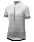 Löffler Fahrrad-Shirt Bike Jersey HZ Components (Half-Zip, leicht, schnelltrocknend) stonegrau Damen