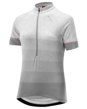Löffler Fahrrad-Shirt Bike Jersey HZ Components (Half-Zip, leicht, schnelltrocknend) stonegrau Damen