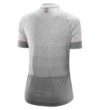 Löffler Fahrrad-Shirt Bike Jersey HZ Components (Half-Zip, leicht, schnelltrocknend) stonegrau Damen