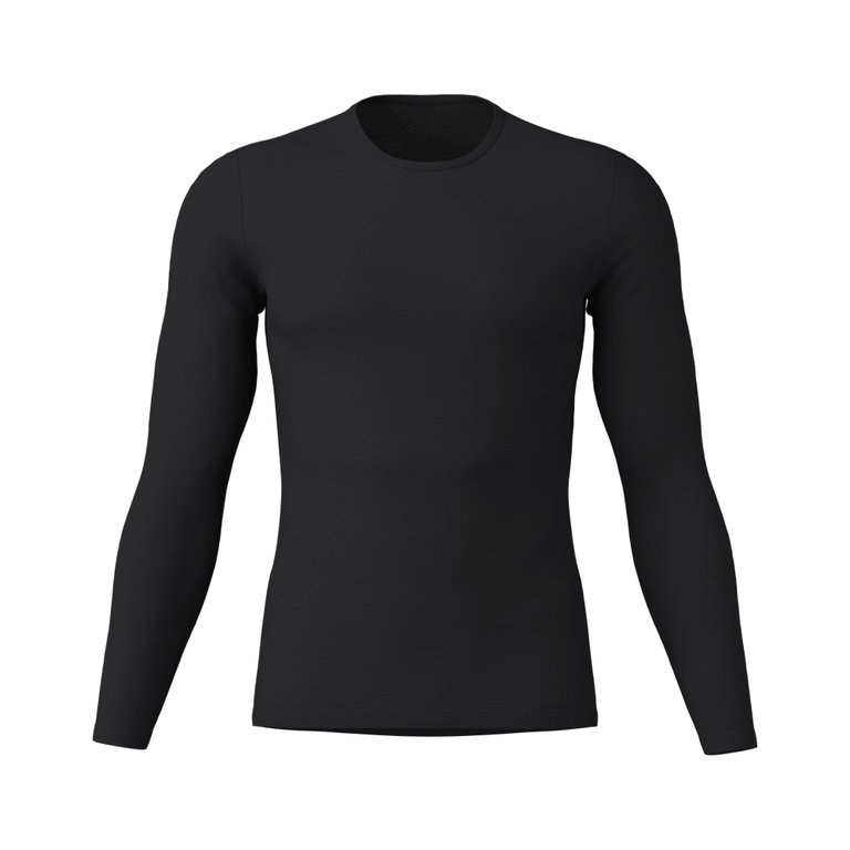 Löffler Funktionsunterwäsche Shirt Merino Light 130 (elastisches Material, Merinowolle) schwarz Herren