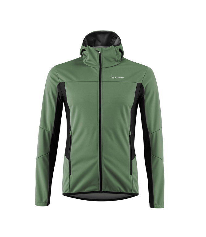 Löffler Softshelljacke Hooded North AB Light (winddicht, wärmeisolierend) pinegrün Herren