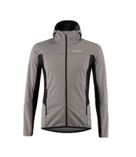 Löffler Softshell Jacket Hooded North AB Light (windproof, thermal insulating) grey men's
