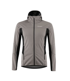 Löffler Softshelljacke Hooded North AB Light (winddicht, wärmeisolierend) grau Herren
