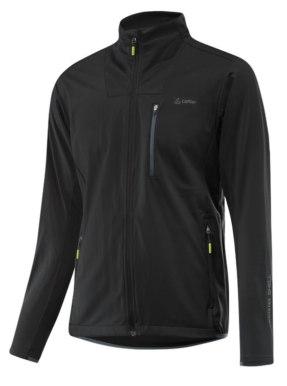 Löffler Softshelljacke Nordic TXS (winddicht, atmungsaktiv, wasserabweisend) schwarz Herren