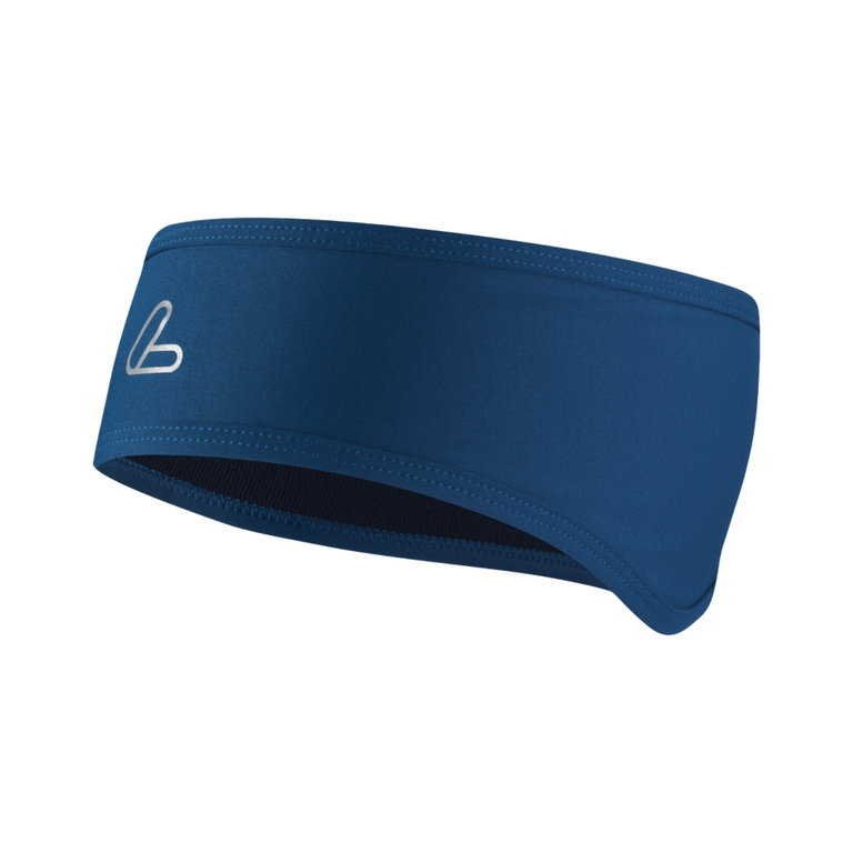 Löffler Stirnband Mono Flaps Headband (hochelastisch) navyblau