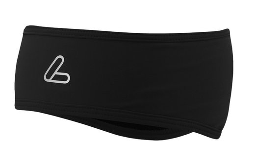 Löffler Stirnband Mono Flaps Headband (hochelastisch) schwarz