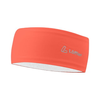 Löffler Stirnband Mono Headband (wärmeisolierend, hochelastisch) coral