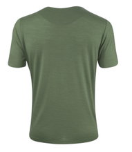 Koszulka turystyczna/rekreacyjna Löffler Merino-Tencel (wełna merino, oddychająca) zielona sosna męska