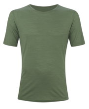 Koszulka turystyczna/rekreacyjna Löffler Merino-Tencel (wełna merino, oddychająca) zielona sosna męska