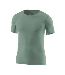 Löffler Funktionsunterwäsche Tshirt Merino Light (schnelltrocknend, Merinowolle) pinegrün Herren