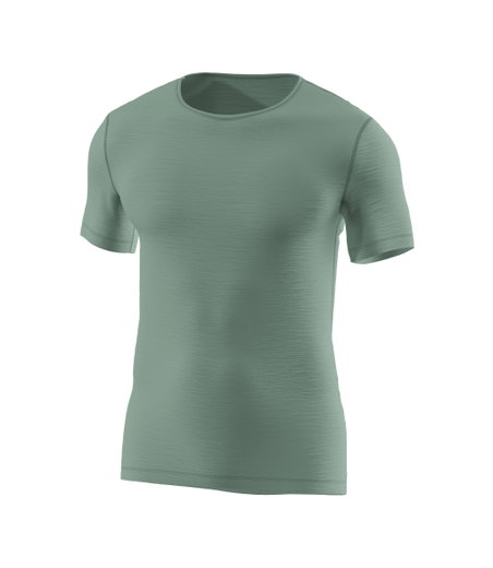 Löffler bielizna funkcjonalna T-shirt Merino Light (szybkoschnąca, wełna merino) zielona sosna męska