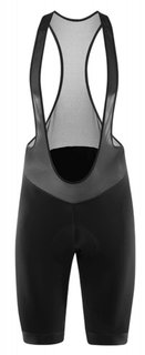 Löffler Fahrradhose Bib-Shorts Bike Basic (atmungsaktiv, schnelltrocknend, enganliegend) schwarz/grau Herren