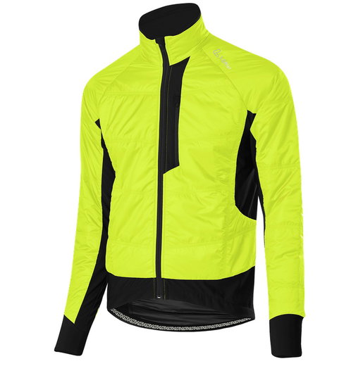 Löffler Fahrradjacke Bike Iso-Jacket Hotbond PL60 (PrimaLoft®, winddicht, wasserabweisend) neongelb Herren