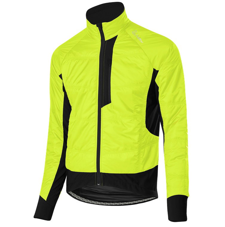 Löffler Fahrradjacke Bike Iso-Jacket Hotbond PL60 (PrimaLoft®, winddicht, wasserabweisend) neongelb Herren