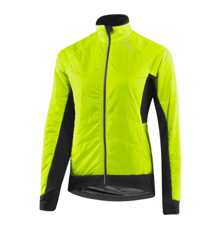 Löffler Fahrradjacke Bike Iso-Jacket Hotbond PL60 (PrimaLoft® Gold, winddicht, wasserabweisend) neongelb Damen