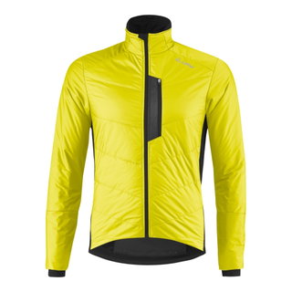 Löffler Fahrradjacke Bike Iso PL60 (PrimaLoft® Gold Isolation, winddicht, atmungsaktiv) lemon/schwarz Herren