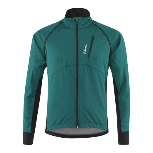 Löffler Fahrradjacke Bike Zip-Off San Remo AB Light (Softshell, winddicht, atmungsaktiv) tealgrün Herren