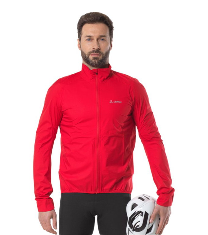 Löffler Fahrradjacke Bike WPM Pocket (winddicht, wasserdicht, leicht) rot Herren