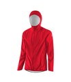 Löffler Kapuzenjacke Hooded WPM Pocket (wasserabweisend, winddicht) rot Herren