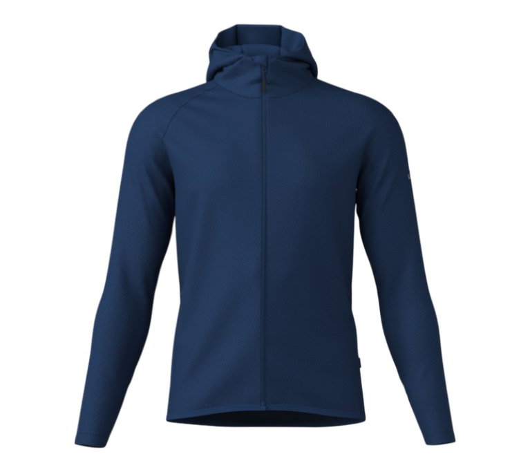Löffler Kapuzenjacke Hoody Transtex Cube (schnelltrocknend, atmungsaktiv) navyblau Herren