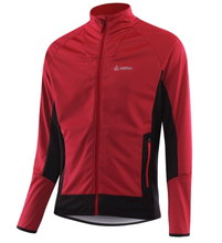 Löffler Softshelljacke Verve Windstoppter Light (winddicht, leicht) rot Herren
