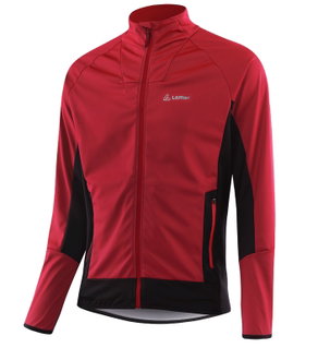 Löffler Softshelljacke Verve Windstoppter Light (winddicht, leicht) rot Herren
