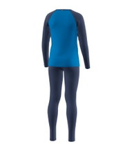 Löffler Funktionsunterwäsche-Set Long CB Transtex® Warm Merino 200 (Langarmshirt und lange Hose) marineblau Kinder