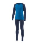 Löffler Funktionsunterwäsche-Set Long CB Transtex® Warm Merino 200 (Langarmshirt und lange Hose) marineblau Kinder