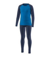 Löffler Funktionsunterwäsche-Set Long CB Transtex® Warm Merino 200 (Langarmshirt und lange Hose) marineblau Kinder