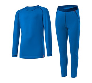 Löffler Funktionsunterwäsche-Set Long Transtex® Warm (Langarmshirt und lange Hose) marineblau Kinder