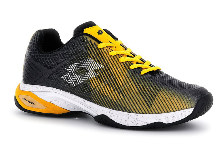 Lotto Tennisschuhe Mirage 300 III Clay/Sandplatz/Dämpfung schwarz/gelb Herren