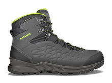 Lowa Wanderschuhe Explorer II Mid GTX (Trekking, Travel, wasserdicht) anthrazitgrau/limone Herren