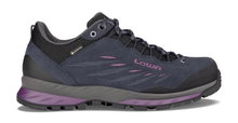 Lowa Wanderschuhe Delago GTX Low (Trekking, Spaltleder-Textil, wasserdicht) navyblau/beere Damen