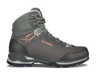 Lowa Wander-Trekkingschuhe Lady Light LL (Nubukleder, Lederfutter) grau/koralle Damen