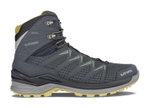 Lowa Wander-Travelschuhe Innox Pro Mid GTX (All-Terrain, Synthetik/Textil, wasserdicht) stahlblau/senfgelb Herren